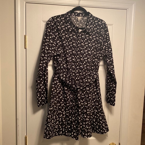 Cato Dresses & Skirts - Brand New Cato Black/White Floral Dress…size L